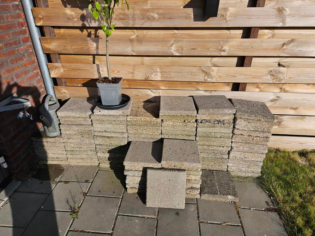 Stoeptegels gereserveerd, Tuin en Terras, Ophalen, Gebruikt, Overige materialen