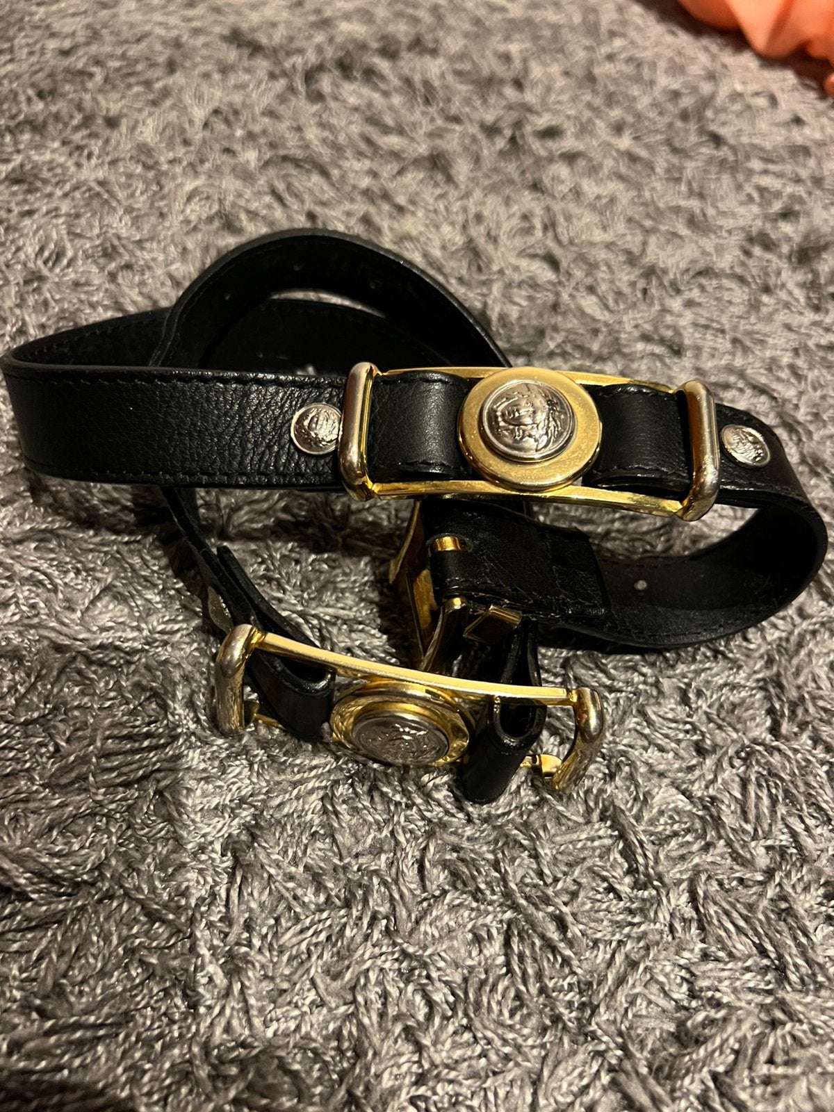 VERSACE riem zwart goud maat 75 origineel, Minder dan 80 cm, B, Tailleriem, Ophalen of Verzenden