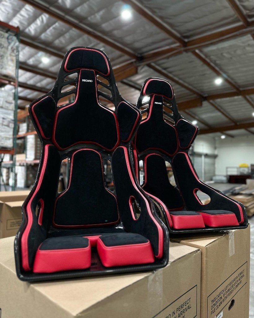 Recaro Podium Carbon Alcantara Leder kuipstoel sportstoel, Ophalen of Verzenden