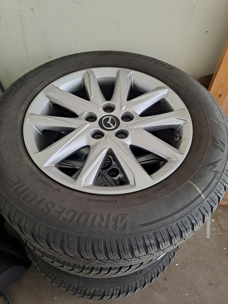 Winterbanden en velgen Mazda CX5, Ophalen, Gebruikt, Banden en Velgen, 17 inch