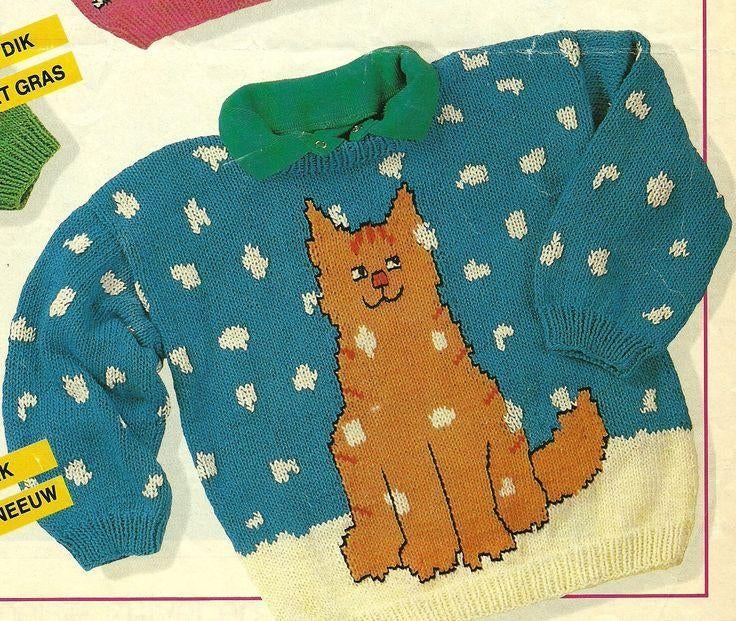 Dikkie Dik in de sneeuw trui breipatroon, Hobby en Vrije tijd, Ophalen of Verzenden, Zo goed als nieuw, Breien, Patroon of Boek
