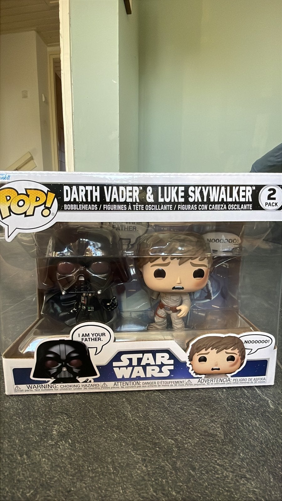 Funko pop - darth vader & Luke skywalker-star wars, Ophalen of Verzenden, Zo goed als nieuw