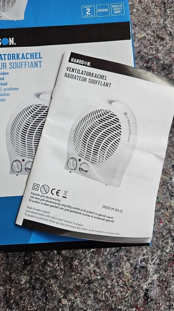 Ventilatorkachel, Doe-het-zelf en Verbouw, Verwarming en Radiatoren, Ophalen, Minder dan 30 cm, Kachel, Minder dan 60 cm