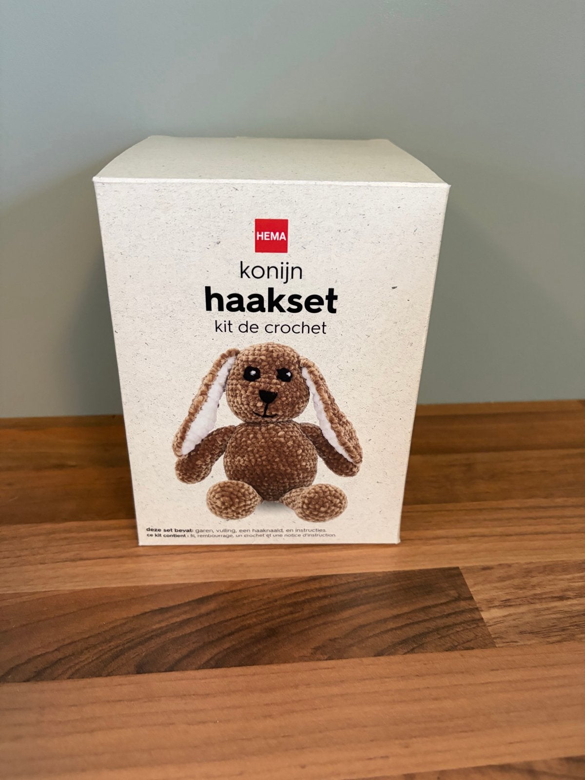Hema Konijn Haakset - DIY Knuffel Konijn, Hobby en Vrije tijd, Ophalen of Verzenden, Nieuw, Haken, Overige typen