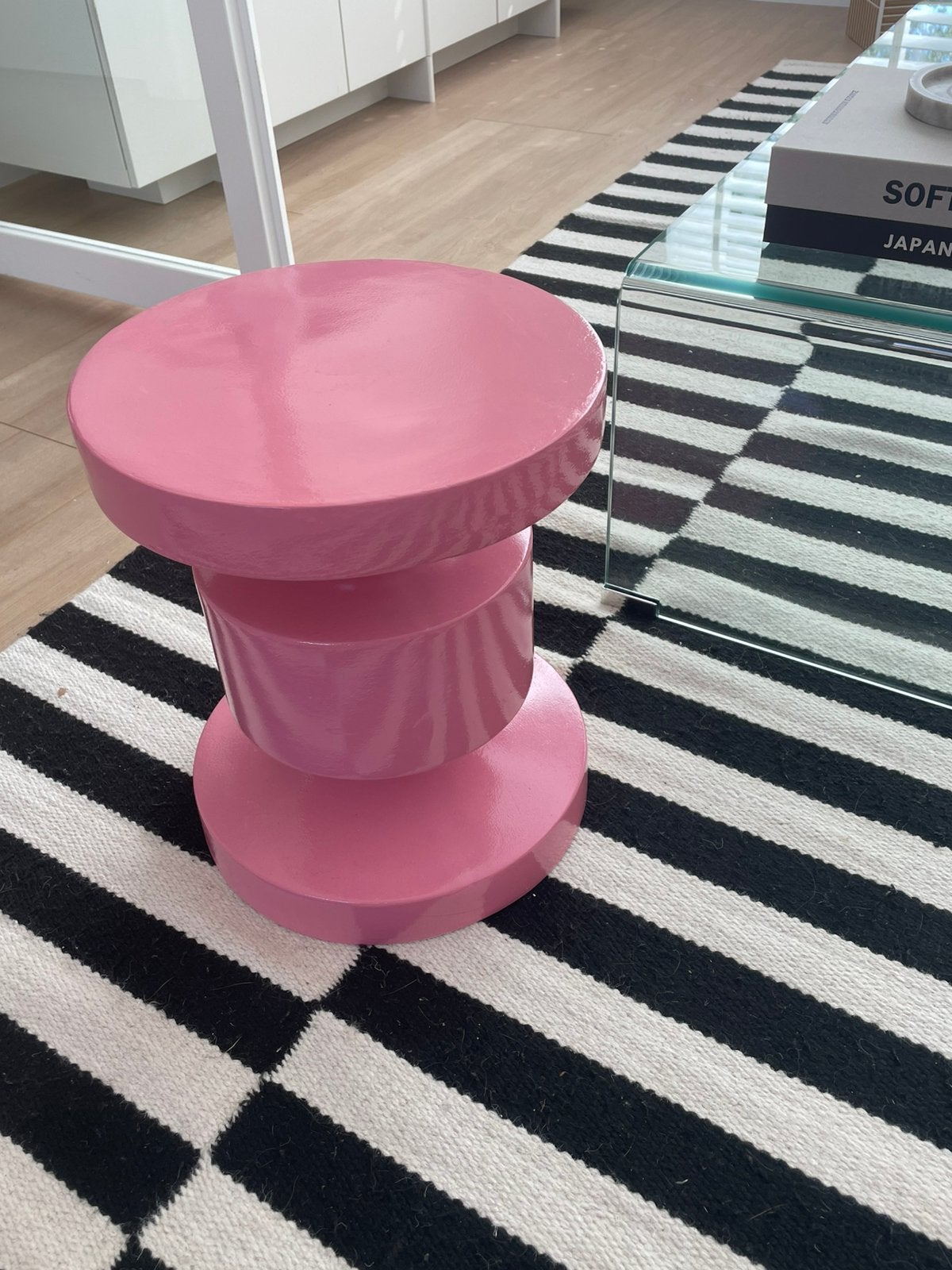 Bijzettafel Pinetto roze, Ophalen, Nieuw, Overige materialen