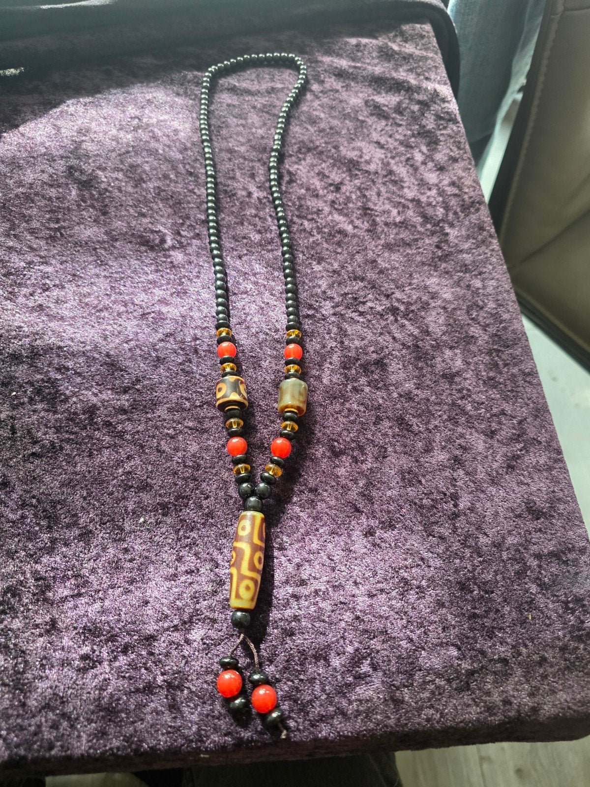 ketting met natuurstenen kralen, Ophalen of Verzenden, Nieuw, Overige materialen