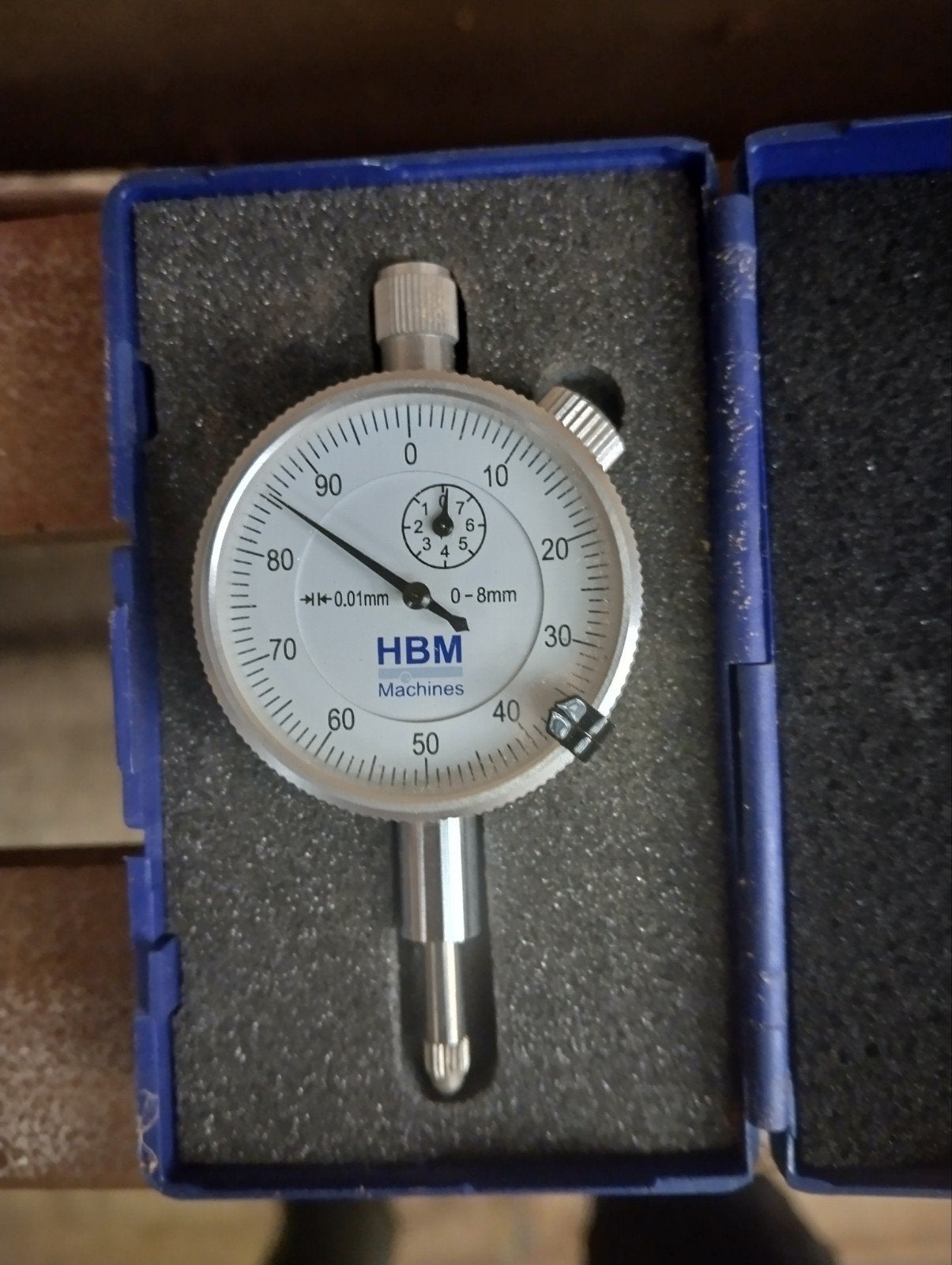 HBM Machines Meetklok 0-8mm, 0.01mm precisie, Ophalen of Verzenden, Zo goed als nieuw, Overige meters