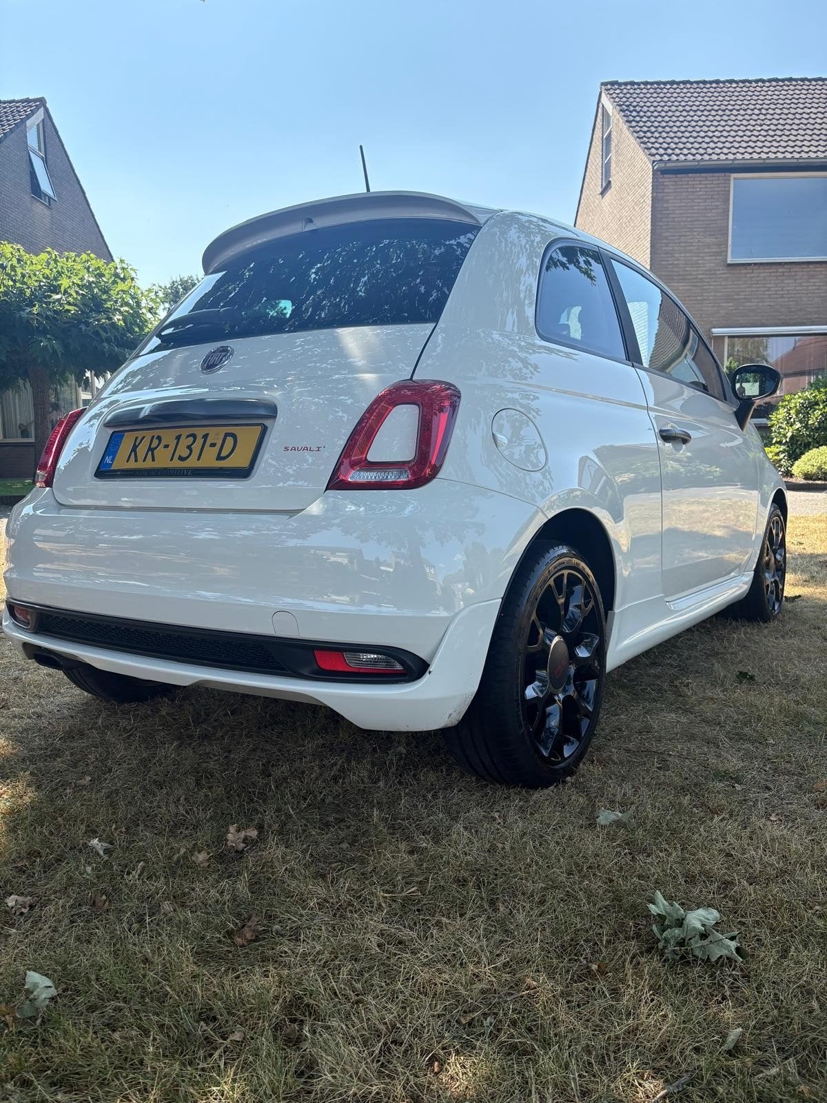 Fiat 500S Twinair Turbo 2016 Wit, Auto's, Voorwielaandrijving, Leder en Stof, Origineel Nederlands, Handgeschakeld