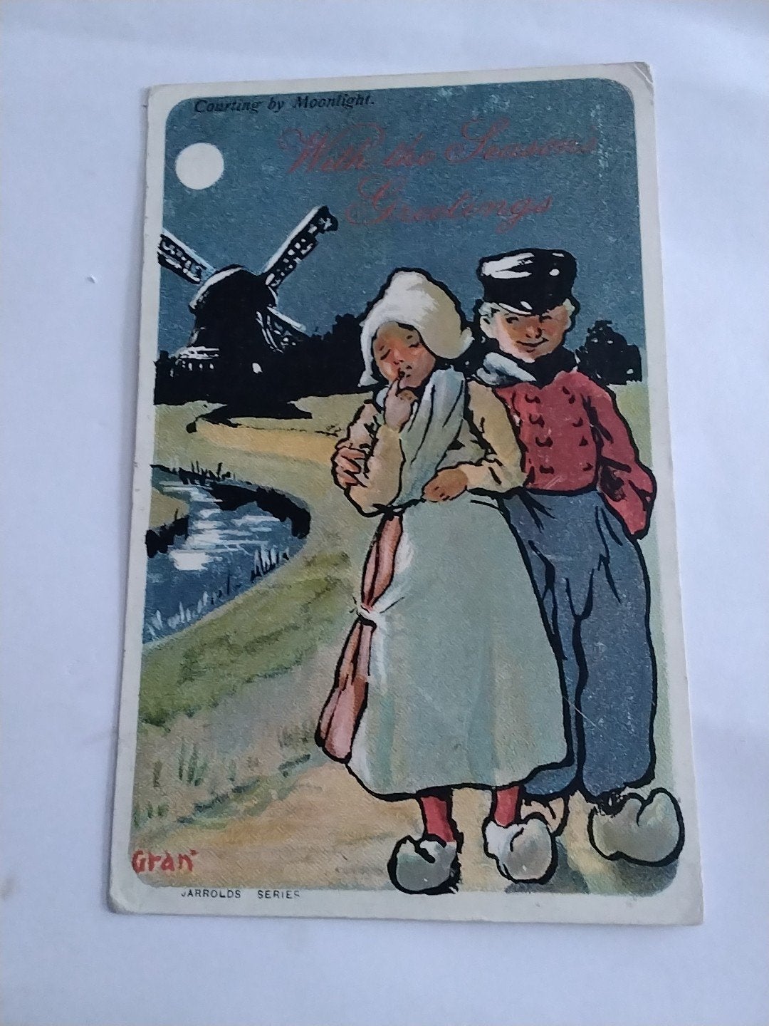 Antieke Nederlandse Ansichtkaart - Hollands Tafereel, Ophalen of Verzenden, Voor 1920, Zeeland