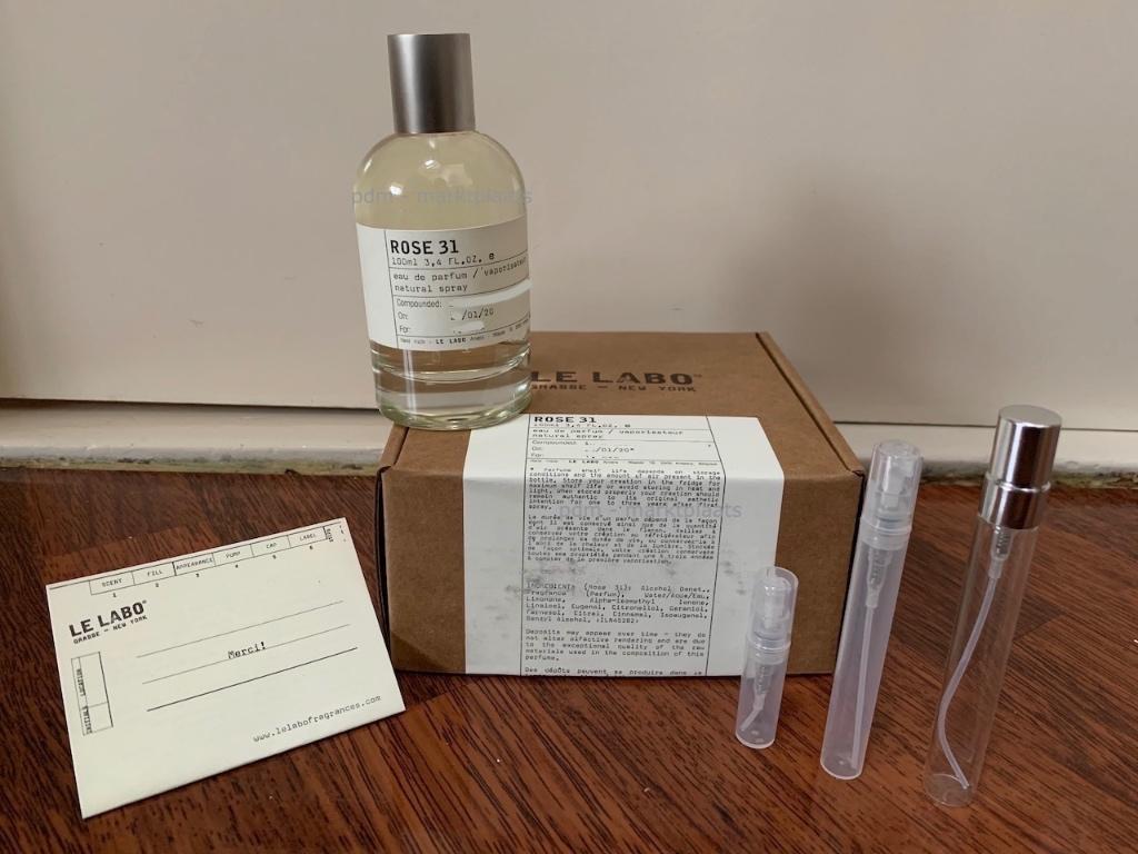 Le labo rose 31 - 2ml -5ml - 10ml, Ophalen of Verzenden, Nieuw