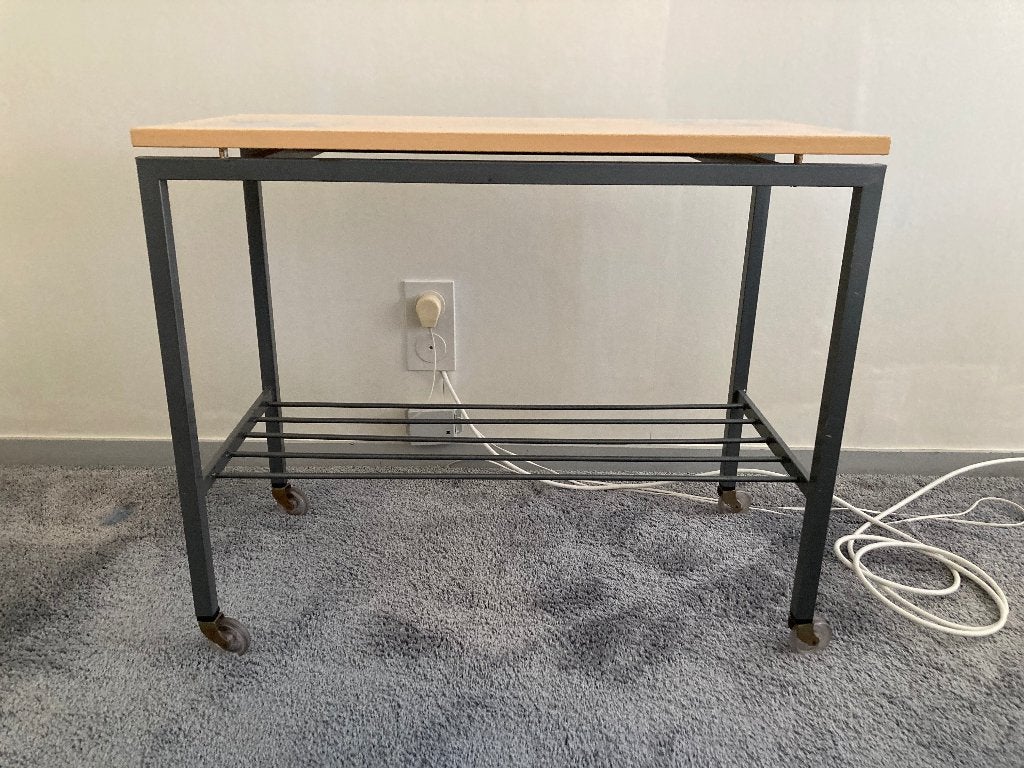 Vintage trolley - t.v. - bijzet tafeltje., Ophalen, Gebruikt