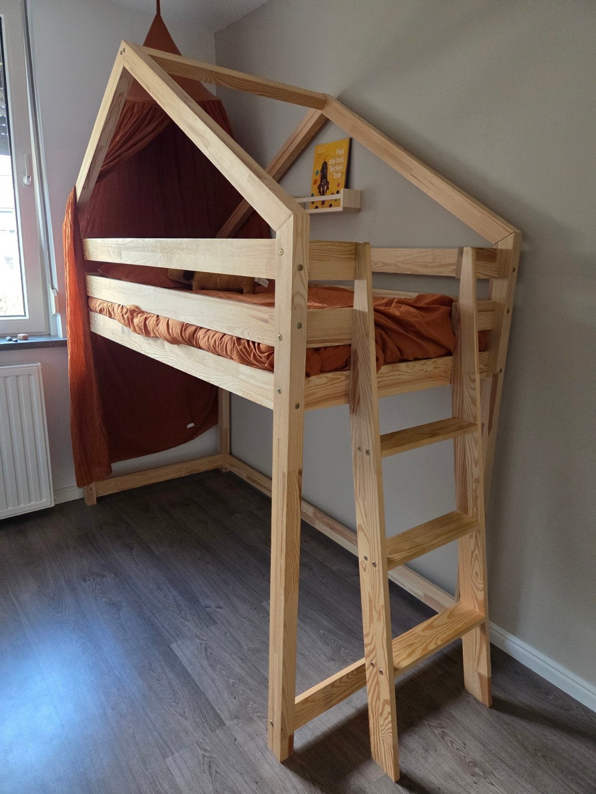 Halfhoogslaper Lofty van Petit Puk, Ophalen, Gebruikt, Eenpersoons, 160 tot 180 cm