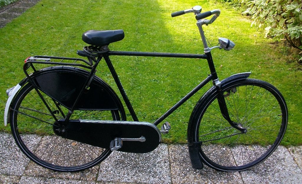 Retro opknapper Batavus herenfiets, Fietsen en Brommers, Ophalen, Gebruikt, Terugtraprem, Batavus