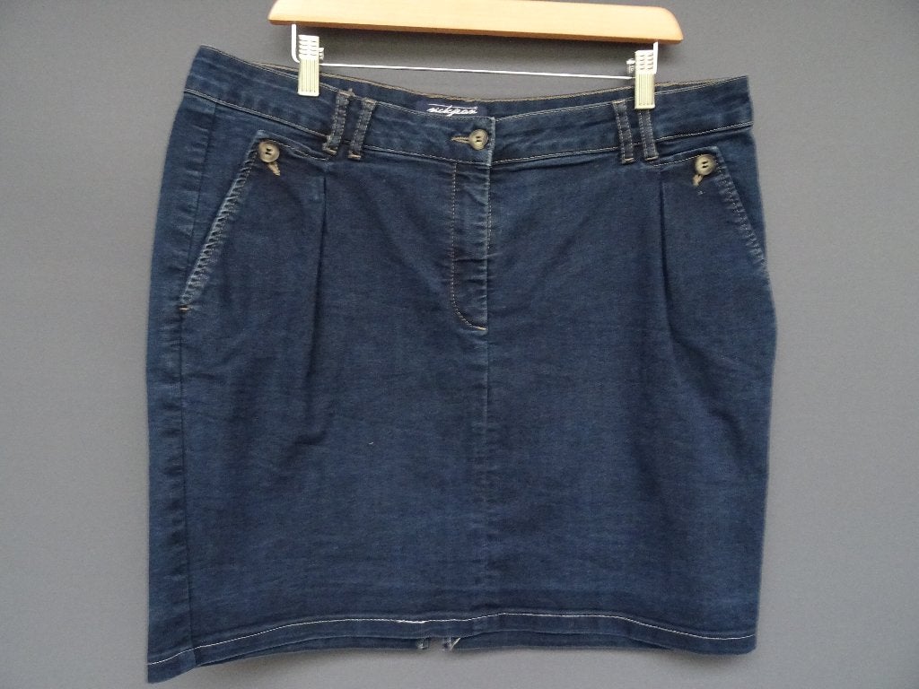 NICKJEAN maat 46, jeansrok., Kleding | Dames, Blauw, Maat 46/48 (XL) of groter, Ophalen of Verzenden, Zo goed als nieuw