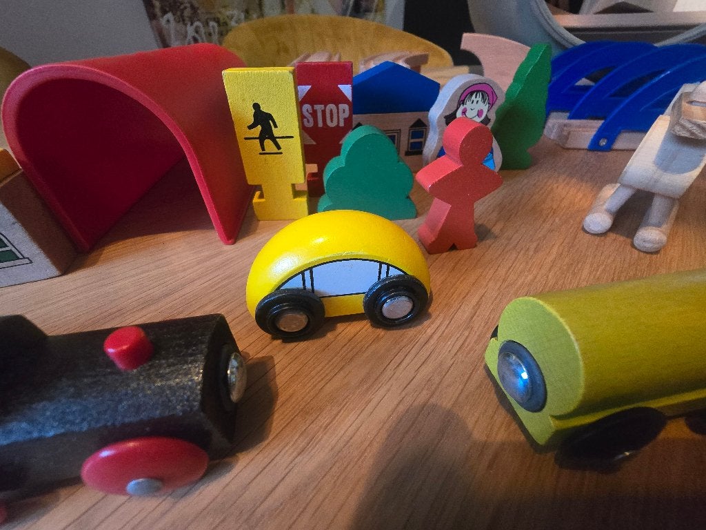 Houten treinbaan, Ophalen of Verzenden, Gebruikt