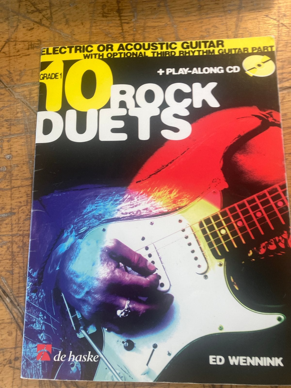 10 Rock Duets Gitaarboek met CD - Ed Wennink, Les of Cursus, Ophalen of Verzenden, Rock en Metal, Gitaar