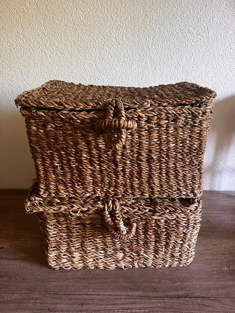 H&M Home - Twee manden van zeegras, Mand, Ophalen of Verzenden, Zo goed als nieuw, Riet