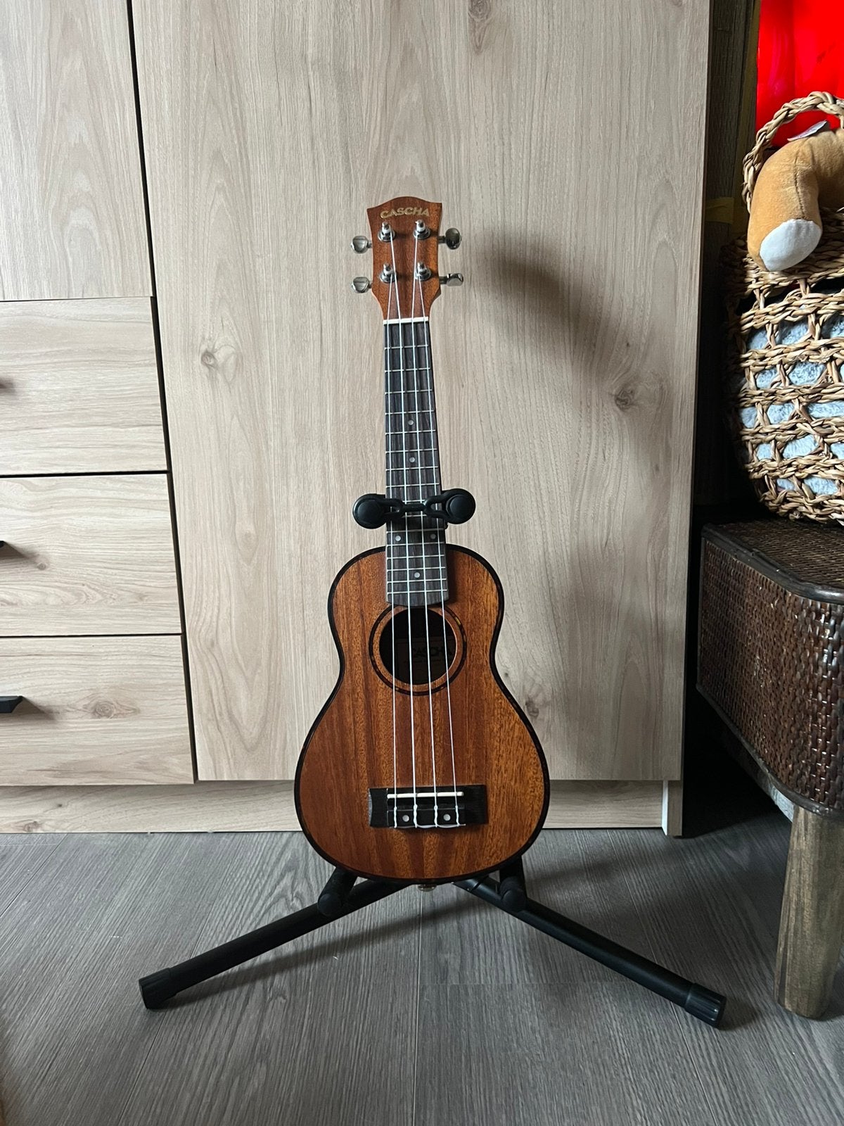 Cascha ukelele in nieuwstaat – compleet met accessoires, Ophalen, Zo goed als nieuw, Ukelele