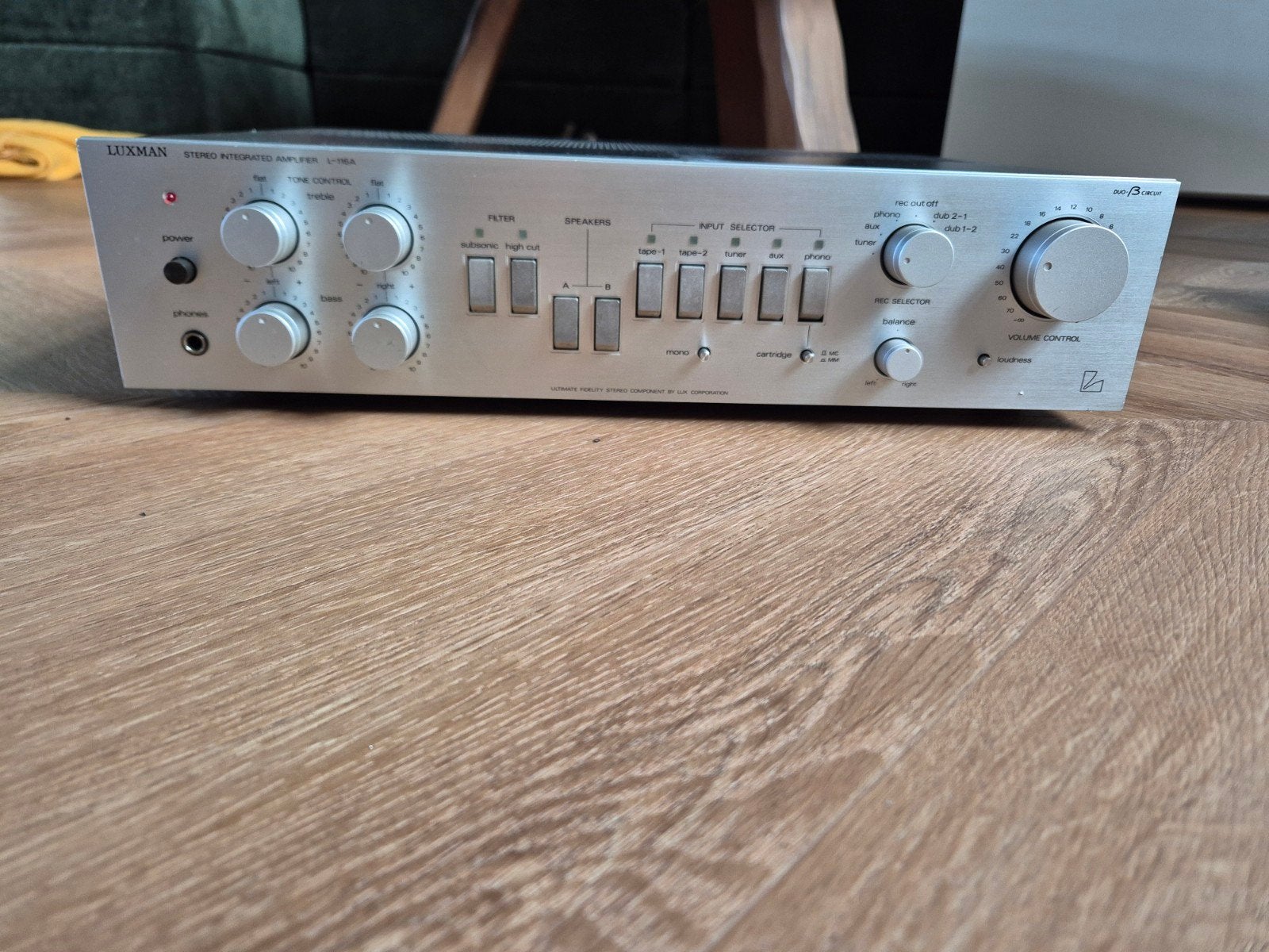 Luxman L-116A Stereo Geïntegreerde Versterker, Gebruikt, 60 tot 120 watt, Stereo, Ophalen