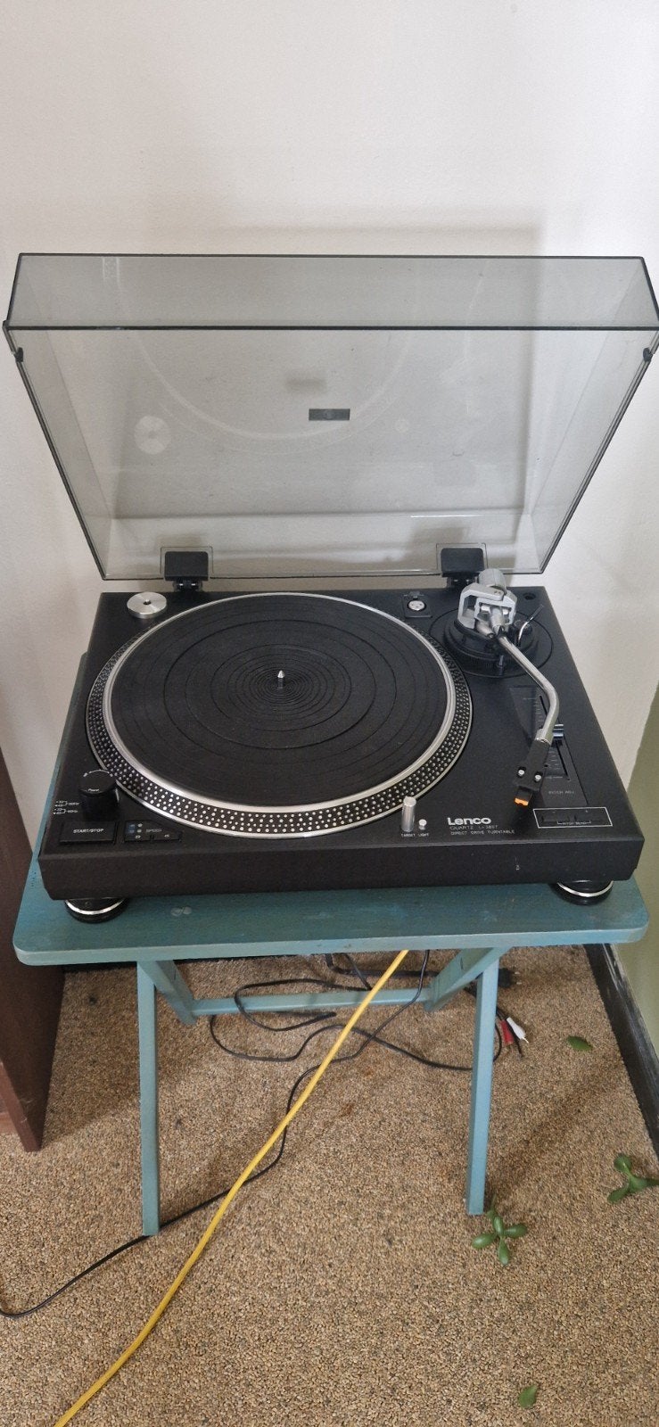 Lenco L-3807 Direct Drive Platenspeler (naaldje nodig), Audio, Tv en Foto, Platenspelers, Overige merken, Gebruikt, Pitch-regelaar