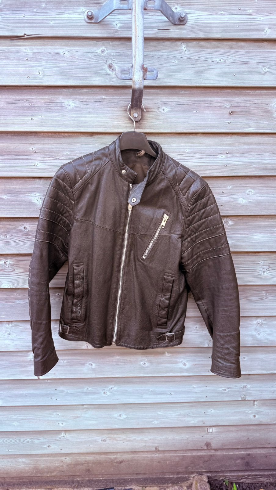 ARMA Leren Jas Buffelleer (Prototype / Uniek), Bruin, Maat 48/50 (M), Gedragen, Arma
