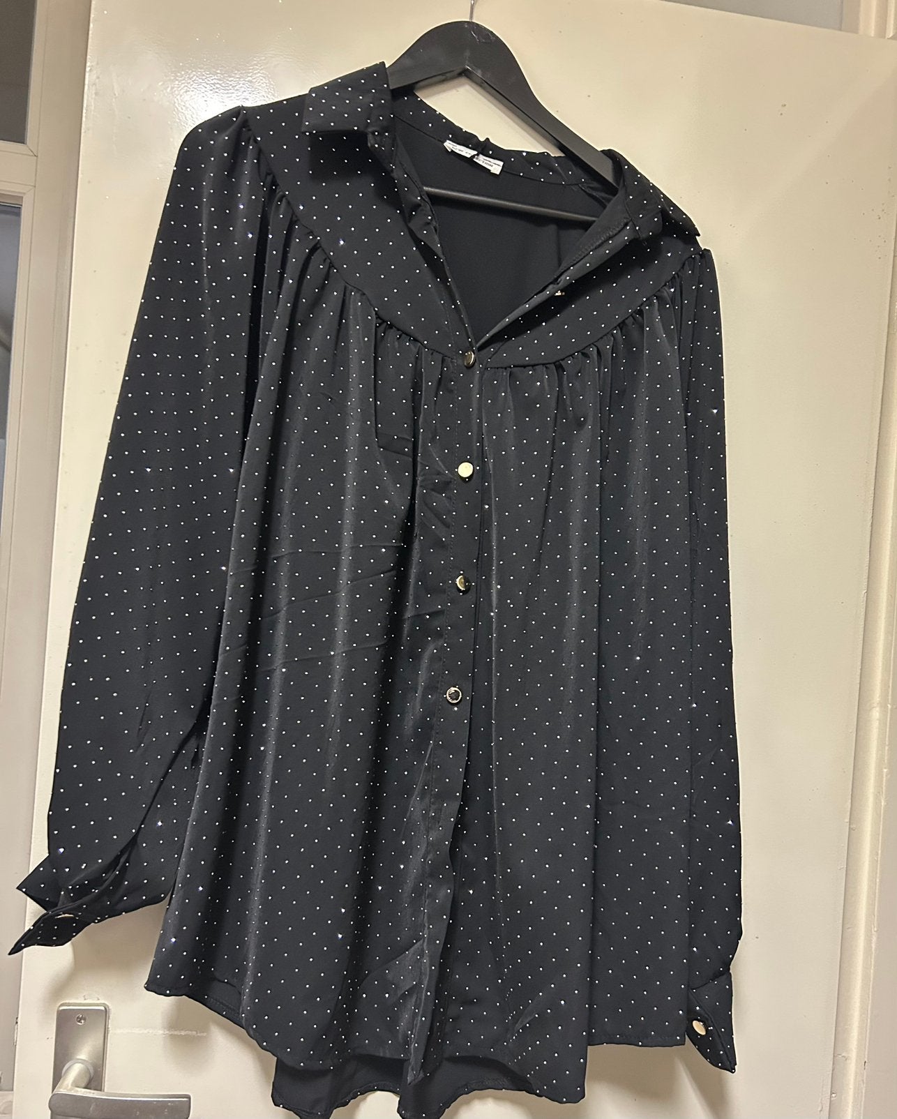 New Collection zwarte glitter blouse, maat 4XL, Ophalen of Verzenden, Nieuw, Zwart, Blouse of Tuniek