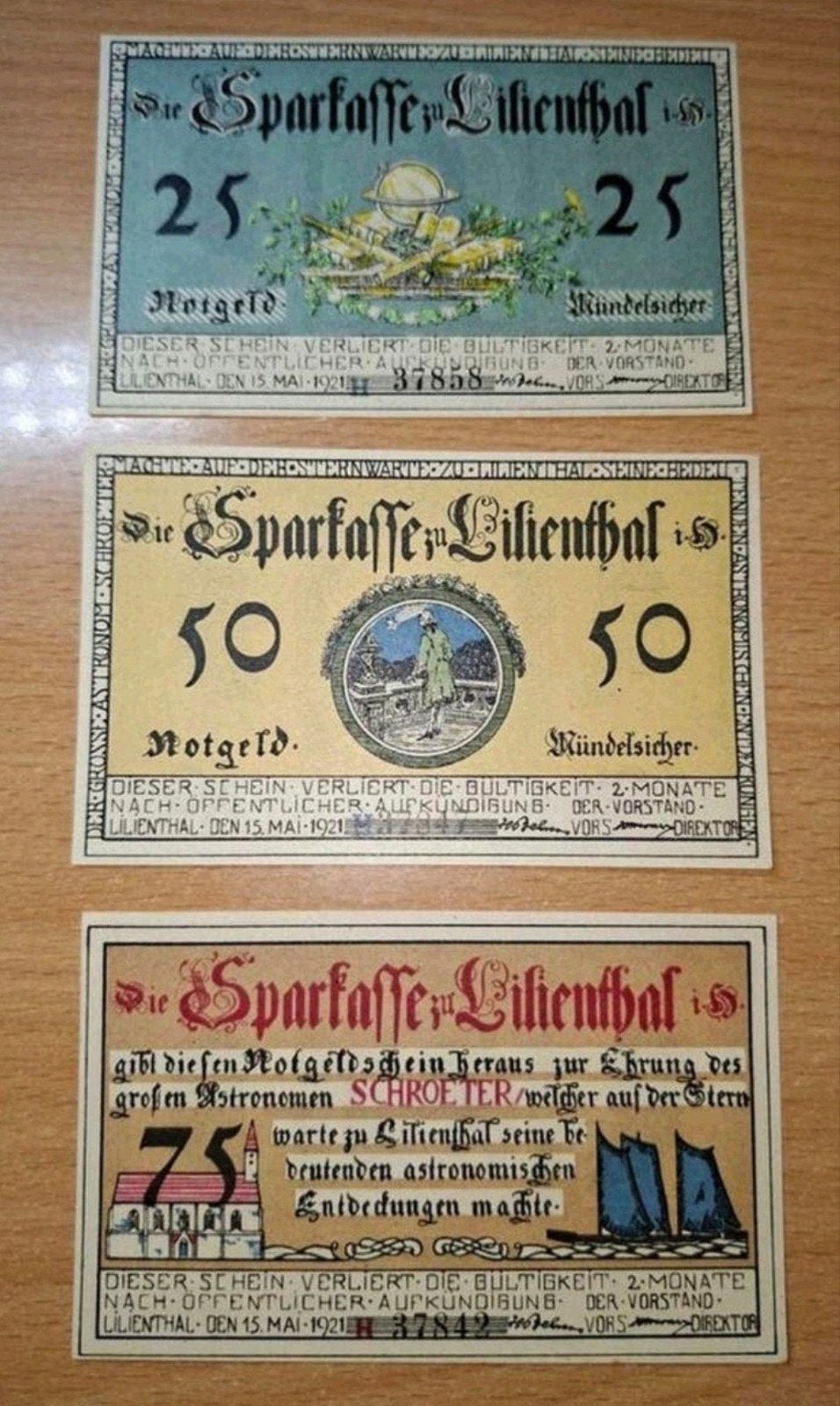 Duits Notgeld Lilienthal Noodgeld, Ophalen of Verzenden, Duitsland