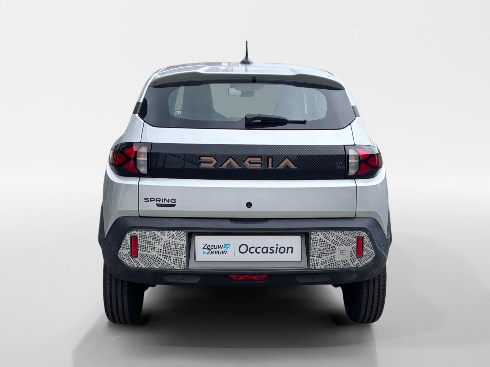 Dacia Spring Extreme 65 26.8 kWh AUTOMAAT NAVI AIRCO CAMERA, Auto's, 12 maanden, Gebruikt, 4 stoelen, Leder en Stof
