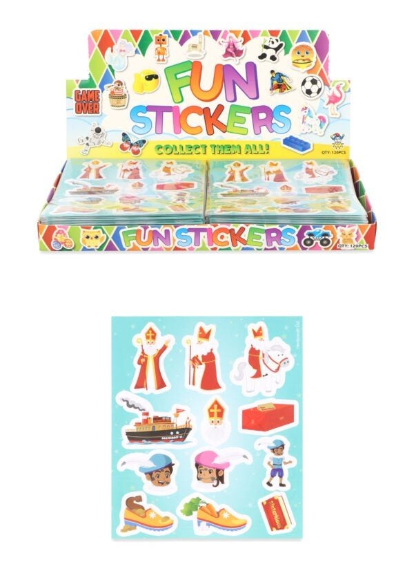PARTIJ SINTERKLAAS STICKERVELLEN 10X11,5CM, Diversen, ., Nieuw, Ophalen of Verzenden, .