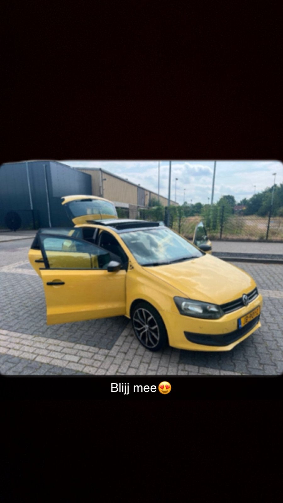 Polo 6R geel panoramaschuifdak appel carplay, Vis
