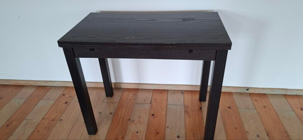 Uitschuiftafel ,donkerbruin, IKEA, Ophalen, Gebruikt, 75 cm of meer, 60 cm of meer