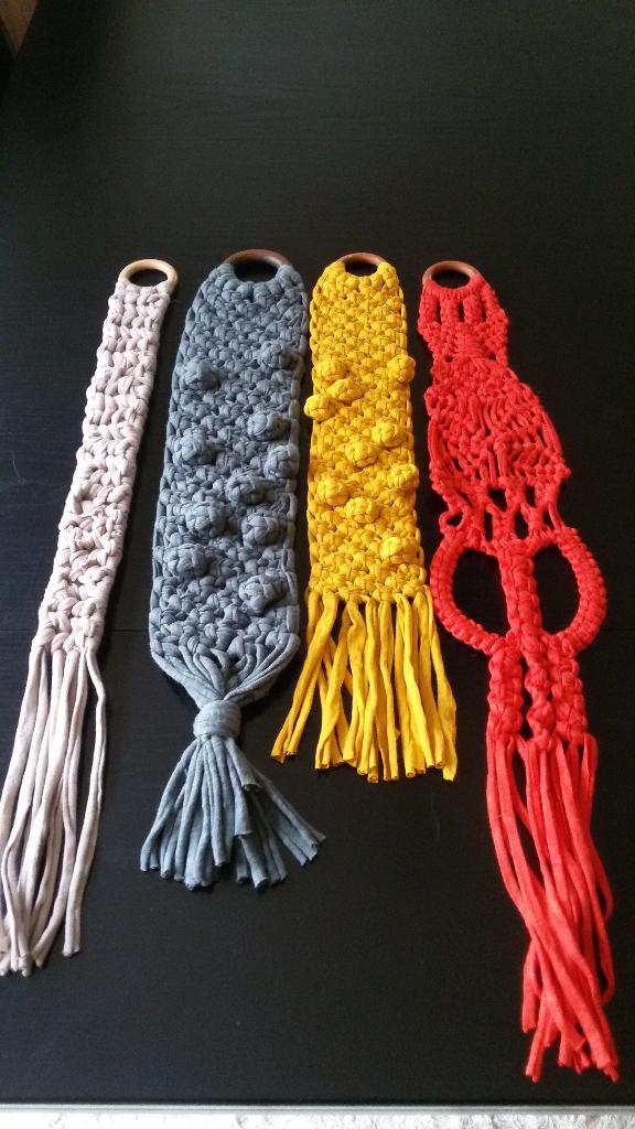 Macrame wanddecoratie in verschillende kleuren en maten, 45 cm, Wandhanger, Textiel, Nieuw
