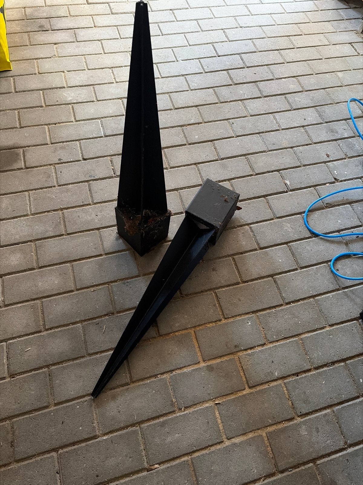 Paalhouders 75cm voor 12x12 palen, Ophalen of Verzenden, Gebruikt, Minder dan 180 cm, Overige typen