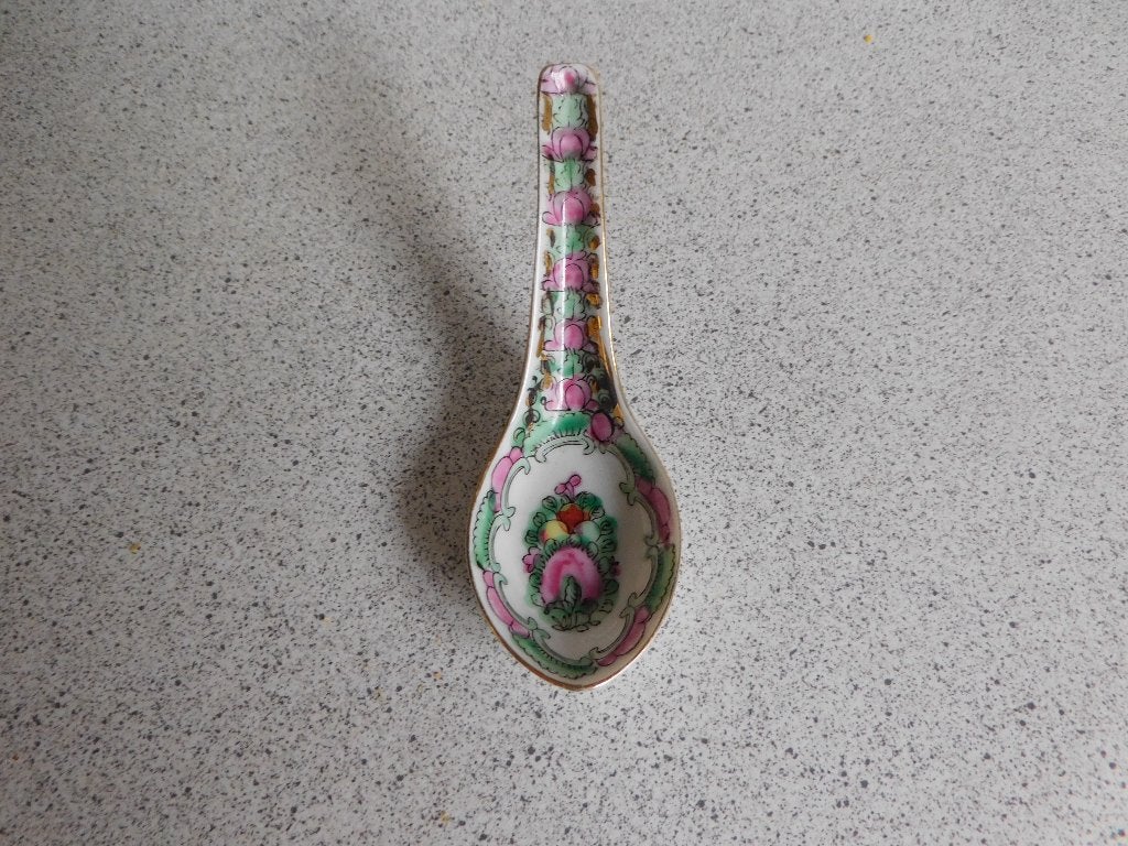Rijstlepel Famille Rose Multicolour, Ophalen of Verzenden