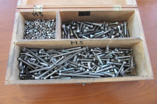 Sortering M5 boutjes + moertjes/ diverse imbusbouten M6, Doe-het-zelf en Verbouw, Ophalen of Verzenden, Nieuw, Bouten of Moeren
