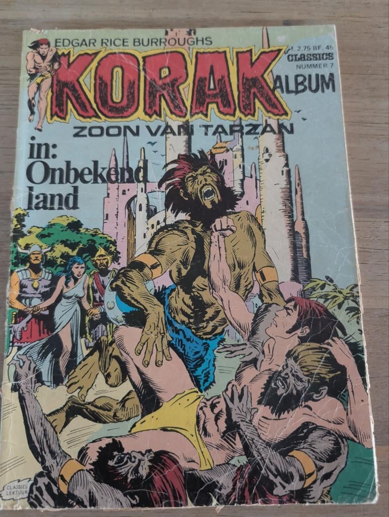 Korok zoon van Tarzan in: Onbekend land, Europa, Ophalen of Verzenden, Edgar Rice Burroughs, Gelezen
