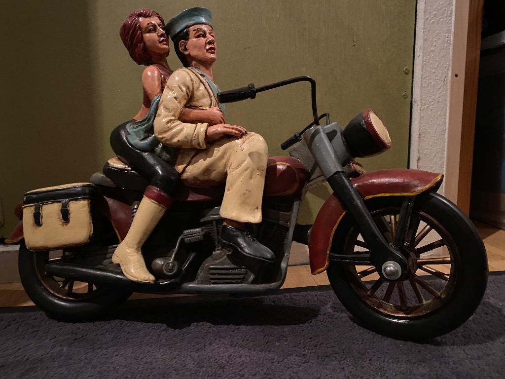 Motorrijder beeld ( in prijs verlaagd), Ophalen of Verzenden, Gebruikt, Mens