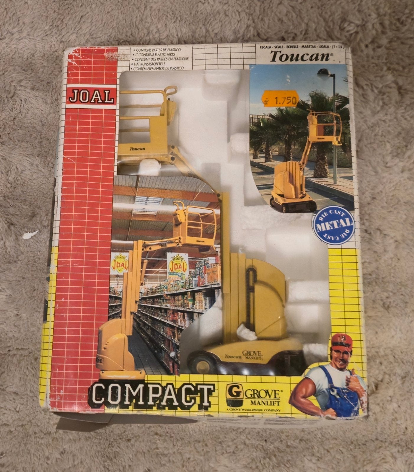 Joal Compact Grove Manlift Toucan Hoogwerker, Ophalen of Verzenden, Zo goed als nieuw, 1:50 of kleiner, Overige merken
