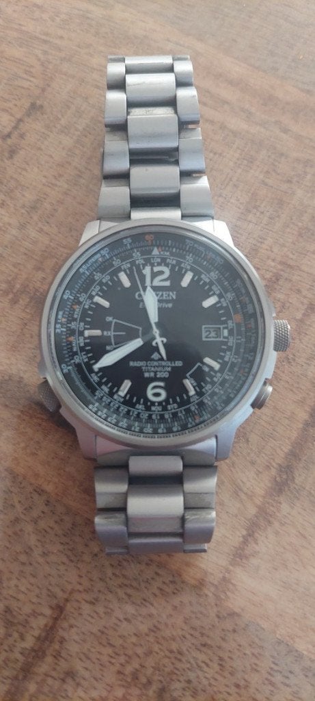 Citizen Pilot Super Titanium CB0230‑81E, Overige materialen, Overige materialen, Ophalen of Verzenden, Zo goed als nieuw