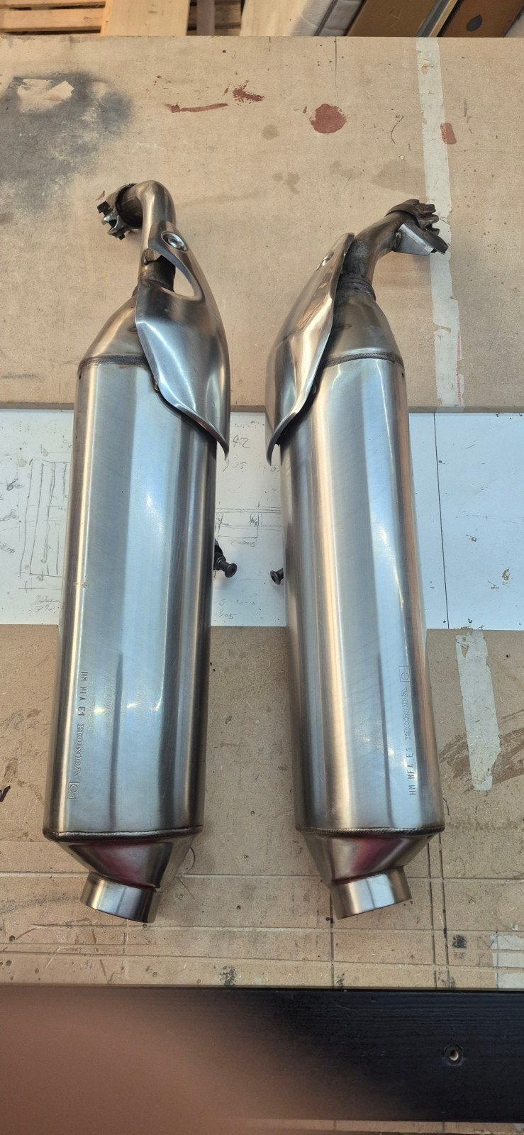 Dubbele uitlaat Honda CBF1000 2008 - Origineel gebruikt, Ophalen of Verzenden, Gebruikt