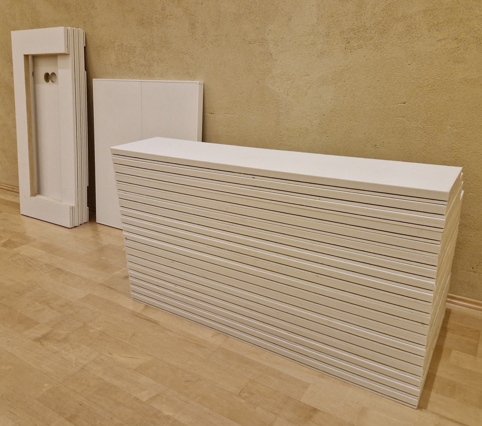 Akoestische panelen wit geluidsdempend glaswol wand isolatie, Ophalen, Gebruikt