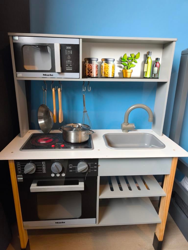 Miele Houten speelkeuken Theo klein, Ophalen, Zo goed als nieuw, Hout, Speelkeuken