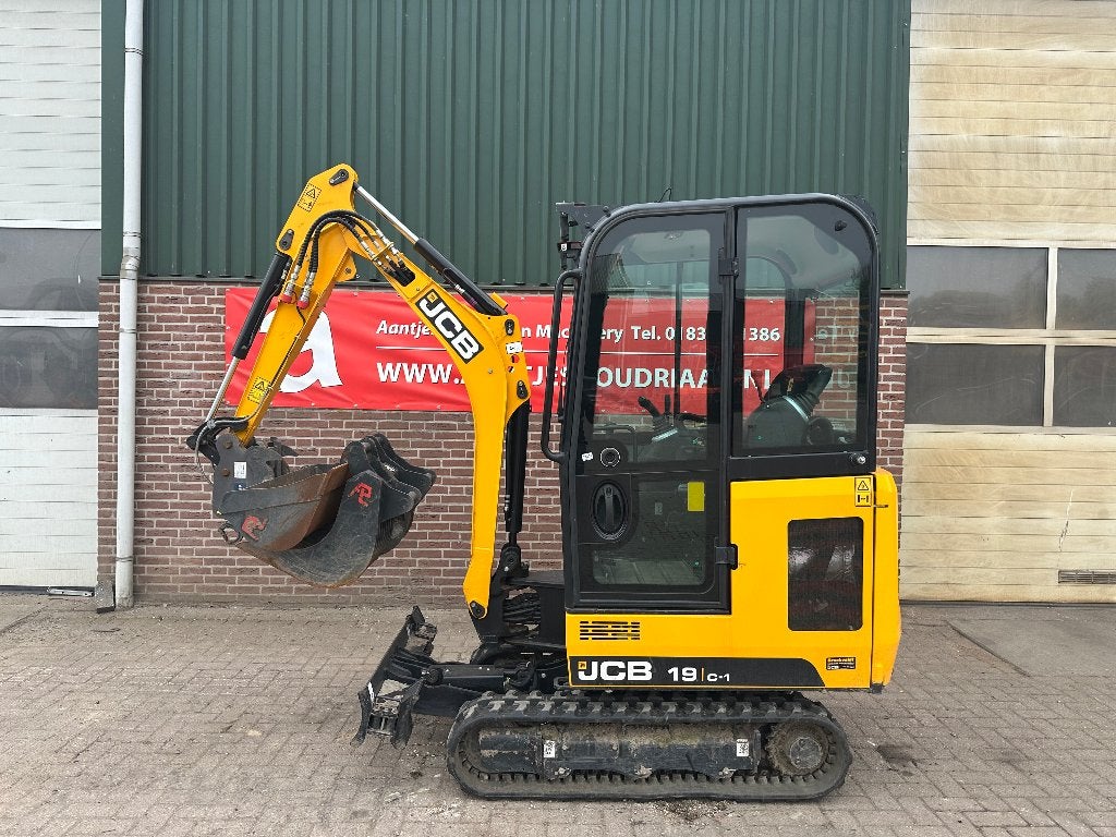 JCB minigraver 19 C-1, Ophalen, Graafmachine