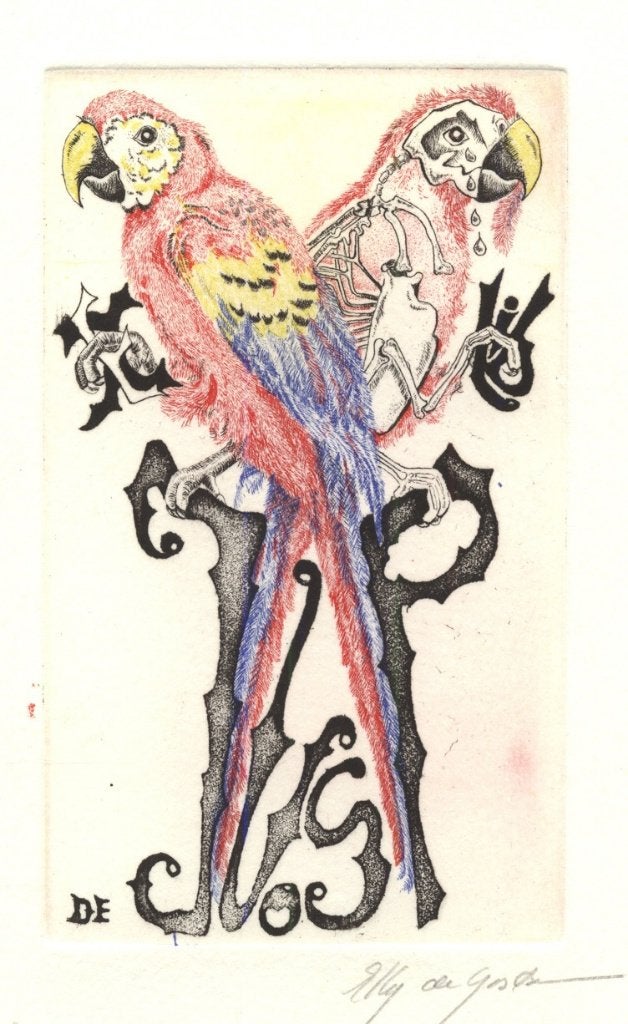 0209 Ex Libris Nederland : Elly de Koster, 1986, Verzenden, Ex libris