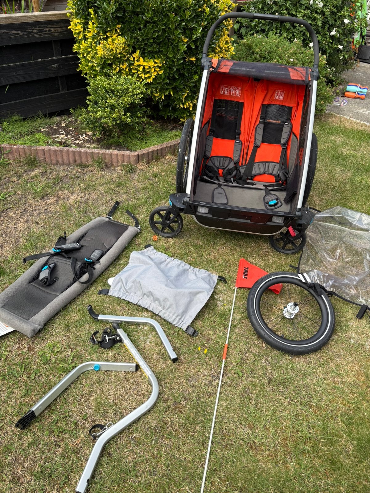 Thule chariot sport 2, Ophalen, Zo goed als nieuw, Kinderkar, Minder dan 20 kg
