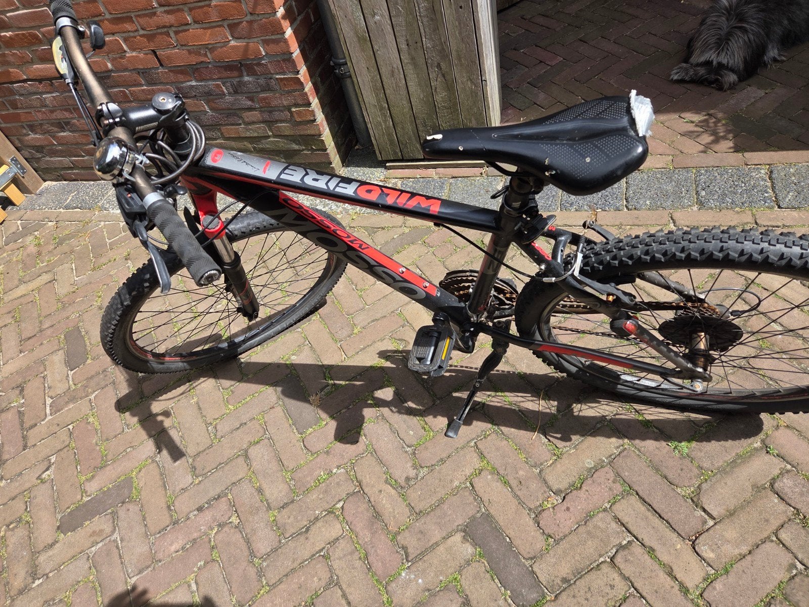 Gebruikte kinder mountainbike, Fietsen en Brommers, Fietsen | Crossfietsen en BMX, Ophalen, Gebruikt, Velgrem, 24 inch of meer