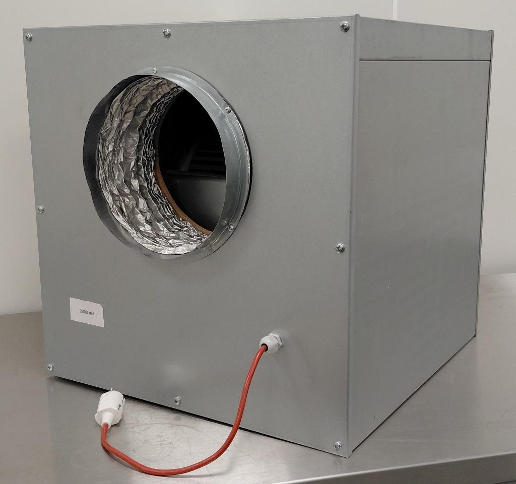 2000 m3/h stille afzuigbox boxventilator Airfan, Ophalen, Gebruikt, Ventilator en Afzuiger