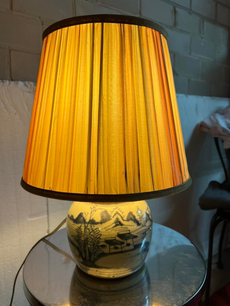 Antiek klassiek ouderwets bureaulamp, Ophalen of Verzenden, Zo goed als nieuw, Minder dan 50 cm