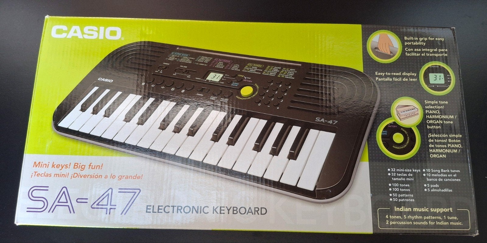 Casio SA-47 mini keyboard, Muziek en Instrumenten, Ophalen of Verzenden, Zo goed als nieuw, Overige aantallen, Casio