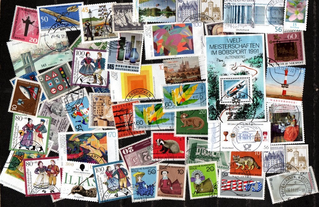 Duitsland....50 gebruikte postzegels, Ophalen of Verzenden, 1990 tot heden, Gestempeld